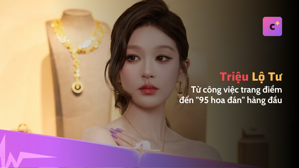 Từ công việc trang điểm đến "95 hoa" hàng đầu: con đường của Triệu Lộ Tư